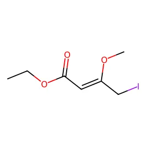 2-Butenoic acid, 4-iodo-3-methoxy-, ethyl ester structure