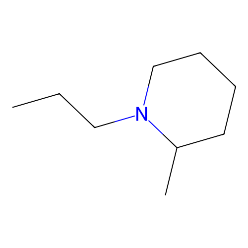 2-Methyl-1-propylpiperidine structure