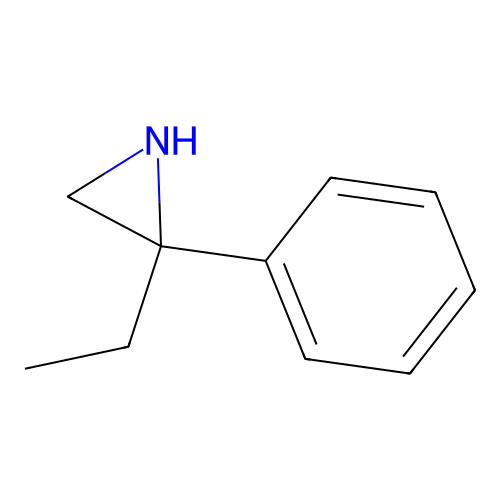 2-Ethyl-2-phenylaziridine structure