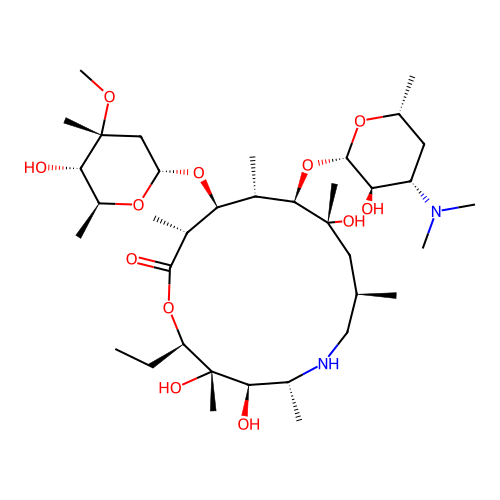 9-Deoxo-9a-aza-9a-homoerythromycin A structure