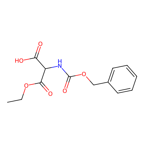 2-carbethoxy-N-(benzyloxycarbonyl)glycine structure