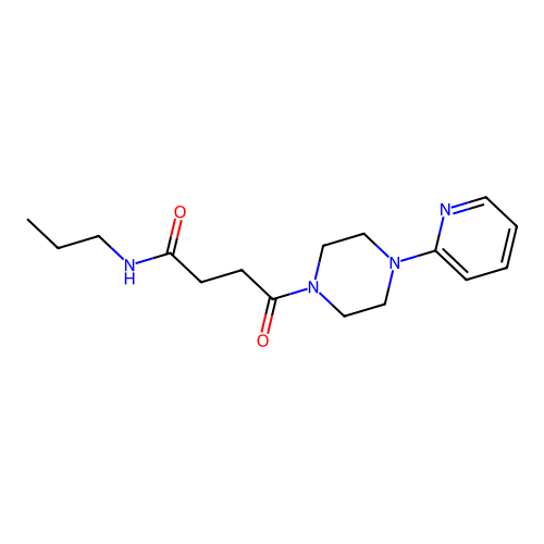 4-oxo-N-propyl-4-[4-(pyridin-2-yl)piperazin-1-yl]butanamide structure