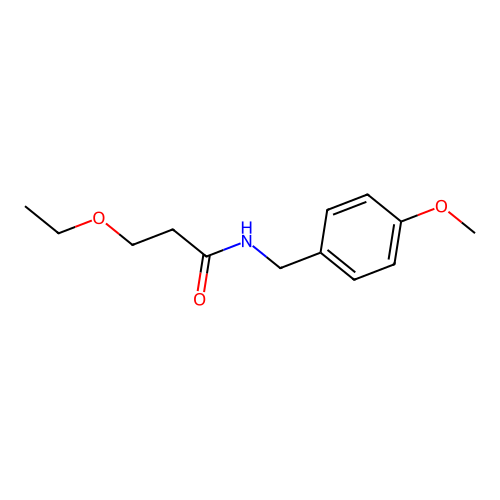 3-ethoxy-N-(4-methoxybenzyl)propanamide structure