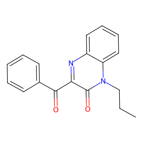 3-Benzoyl-1-propyl-1H-quinoxalin-2-one structure