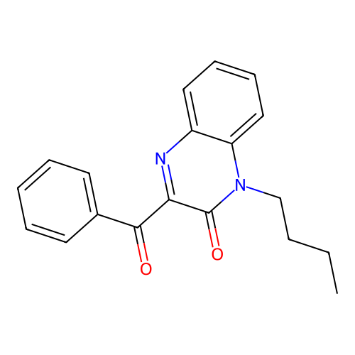 3-Benzoyl-1-butyl-1H-quinoxalin-2-one structure