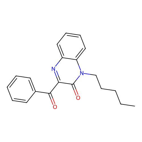 3-Benzoyl-1-pentyl-1H-quinoxalin-2-one structure