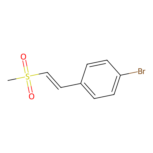 Benzene, 1-bromo-4-(2-(methylsulfonyl)ethenyl)- structure