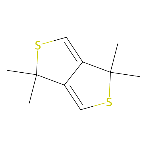 1,1,4,4-Tetramethyl-1H,4H-thieno(3,4-c)thiophene structure