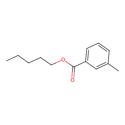 Pentyl 3-methylbenzoate structure