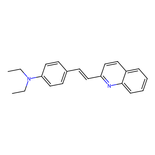 2-(p-(Diethylamino)styryl)quinoline structure