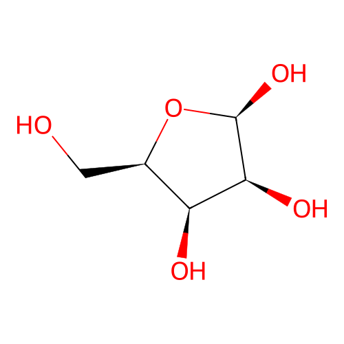 beta-D-Lyxofuranose structure
