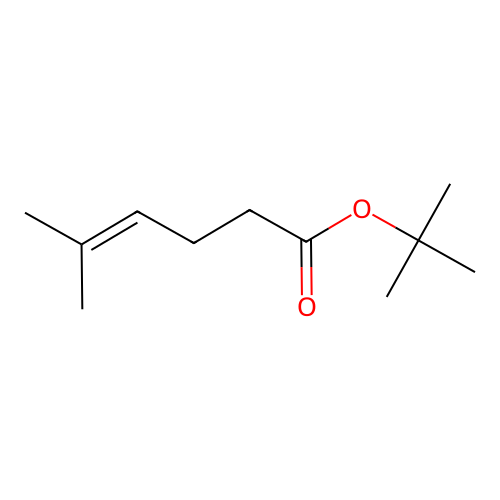 5-Methyl-4-hexenoic acid, 1,1-dimethylethyl ester structure