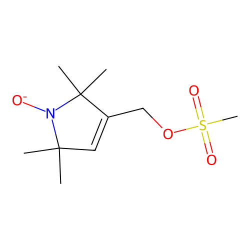 1-Oxyl-2,2,5,5-tetramethyl-3-(methanesulfonyloxymethyl)pyrroline structure