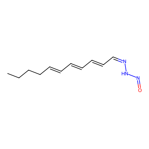 N-[(Z)-[(2E,4E,6E)-Undeca-2,4,6-trienylidene]amino]nitrous amide structure