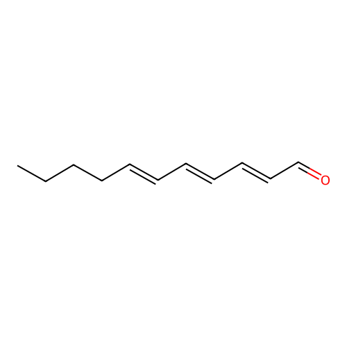 2,4,6-Undecatrienal structure