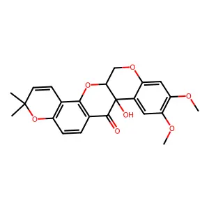 灰叶草素 structure