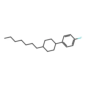 1-Fluoro-4-(4-heptylcyclohexyl)benzene structure