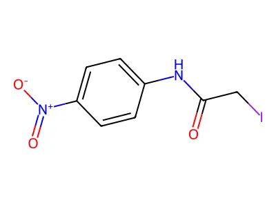 2-Iodo-N-(4-nitrophenyl)acetamide structure