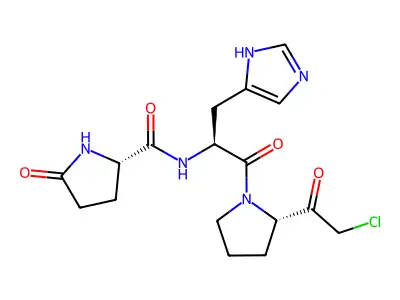 Thyrotropin releasing hormone chloromethyl ketone structure