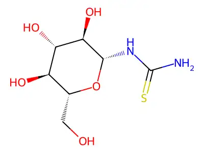 Thiourea, beta-D-glucopyranosyl- structure