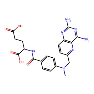 2-[[4-[(2,4-diaminopyrido[3,2-d]pyrimidin-6-yl)methyl-methylamino]benzoyl]amino]pentanedioic acid structure