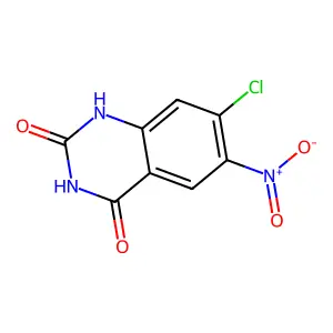7-Chloro-6-nitroquinazoline-2,4(1H,3H)-dione structure