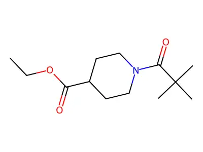 Ethyl 1-(2,2-dimethylpropanoyl)piperidine-4-carboxylate structure