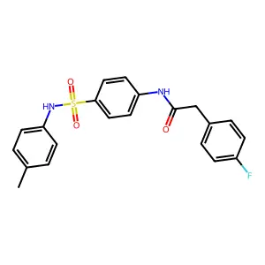 2-(4-fluorophenyl)-N-[4-[(4-methylphenyl)sulfamoyl]phenyl]acetamide structure