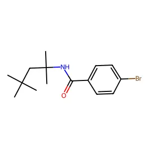 4-bromo-N-(2,4,4-trimethylpentan-2-yl)benzamide structure