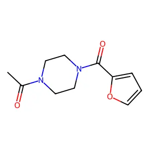 4-Acetyl 1-(2-furoyl)piperazine structure