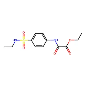 Ethyl {[4-(ethylsulfamoyl)phenyl]amino}(oxo)acetate structure