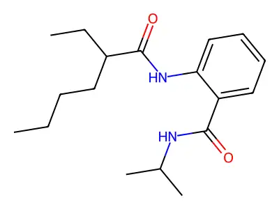 2-(2-ethylhexanoylamino)-N-propan-2-ylbenzamide structure