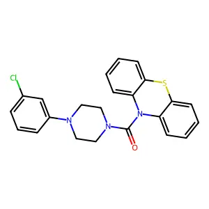 [4-(3-Chlorophenyl)piperazin-1-yl]-phenothiazin-10-ylmethanone structure