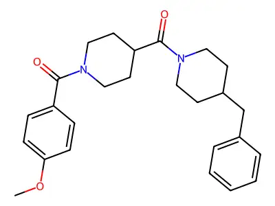 (4-Benzylpiperidin-1-yl)-[1-(4-methoxybenzoyl)piperidin-4-yl]methanone structure