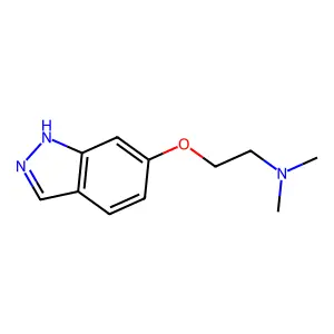 2-(1H-吲唑-6-基氧基)-N,N-二甲基乙胺 structure
