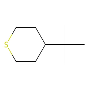 2H-Thiopyran, 4-(1,1-dimethylethyl)tetrahydro- structure