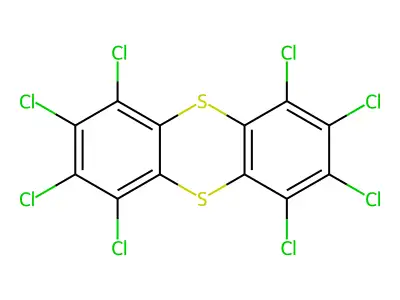 Thianthrene, octachloro- structure