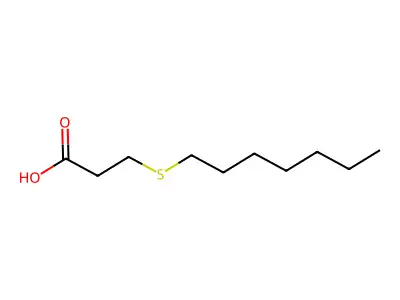 3-(Heptylthio)propanoic acid structure