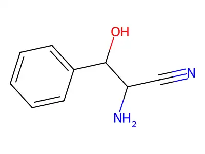beta-Phenylserinenitrile structure