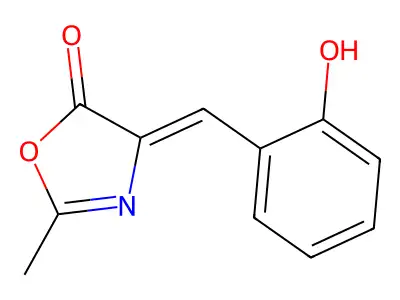 4-[(2-Hydroxyphenyl)methylidene]-2-methyl-1,3-oxazol-5-one structure