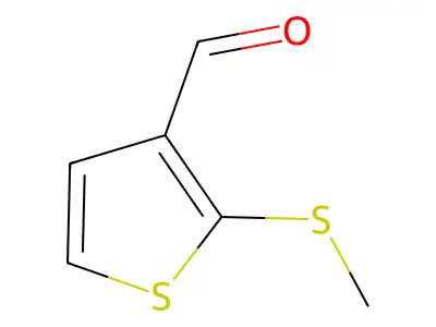 2-(Methylthio)thiophene-3-carboxaldehyde structure