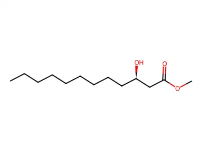 Methyl-3-hydroxydodec-5-enoic acid structure
