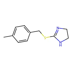 2-{[(4-methylphenyl)methyl]sulfanyl}-4,5-dihydro-1H-imidazole structure