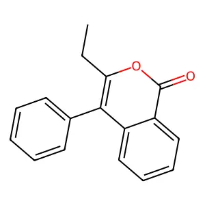 3-Ethyl-4-phenyl-1H-2-benzopyran-1-one structure