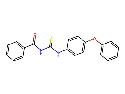 N-[(4-phenoxyphenyl)carbamothioyl]benzamide structure