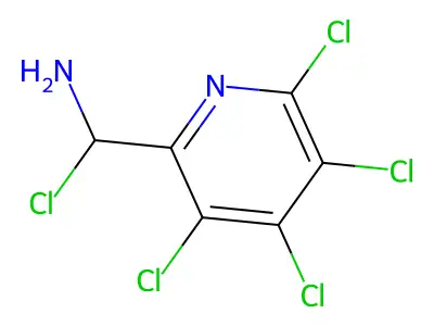 Pyridine, 2-methyl-, aminopentachloro deriv. structure