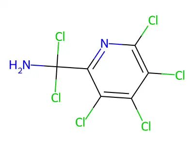 Pyridine, 2-methyl-, aminohexachloro deriv. structure