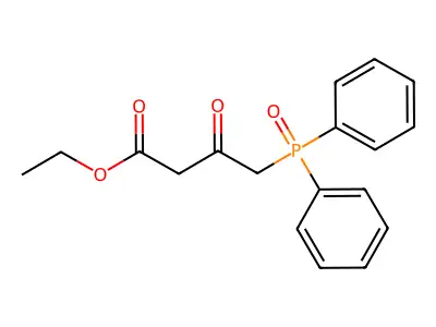 ethyl 4-diphenylphosphoryl-3-oxobutanoate structure