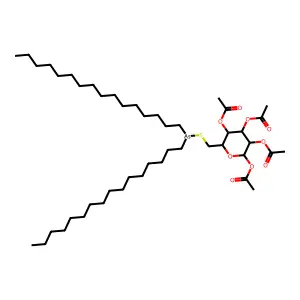 [4,5,6-Triacetyloxy-2-(dihexadecylarsanylsulfanylmethyl)oxan-3-yl] acetate structure