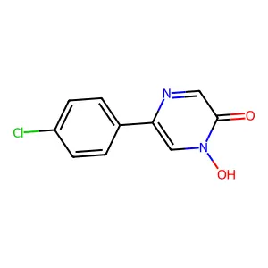 5-(4-chlorophenyl)-1-hydroxy-2(1H)-pyrazinone structure